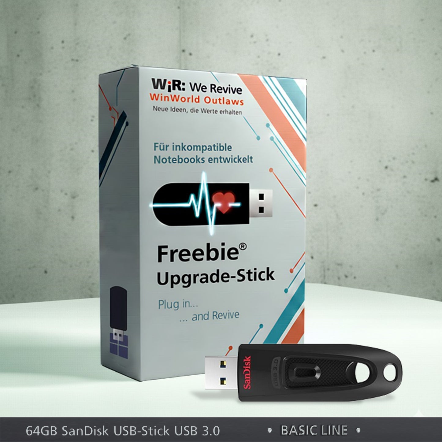 Freebie®-Upgrade-Stick für Windows 11 Professional & Home Version 25H2